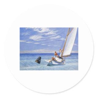 Ground Swell Hopper - Edward Hopper Classic Round Sticker
