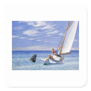 Ground Swell Hopper - Edward Hopper Square Sticker