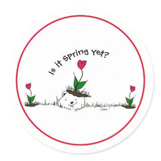 Groundhog Day | Spring Classic Round Sticker