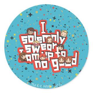 Group "I SOLEMNLY SWEAR THAT I AM UP TO NO GOOD™" Classic Round Sticker