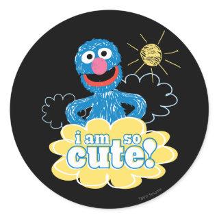 Grover Cute Classic Round Sticker
