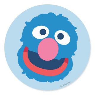 Grover Head Classic Round Sticker