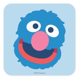 Grover Head Square Sticker