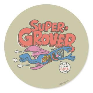 Grover Vintage Kids 1 Classic Round Sticker