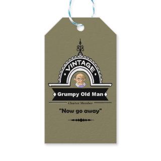 Grumpy Old Man Club Fun "Over the Hill" Gift Tags