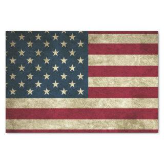 Grunge American Flag Tissue Paper