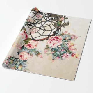 Grunge vintage bo-ho background with Indian dream