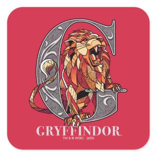 GRYFFINDOR™ Crosshatched Emblem Square Sticker