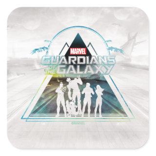 Guardians of the Galaxy | Triangle Outline Crew Square Sticker