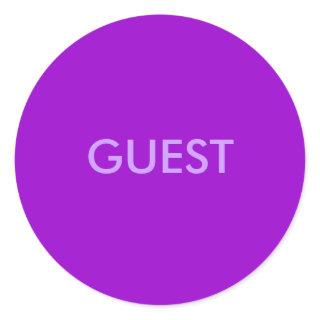 GUEST CLASSIC ROUND STICKER