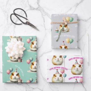 guinea pig lover birthday celebration gift  sheets