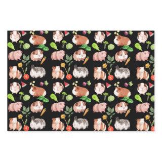 Guinea pigs   Flat Sheet Set of 3