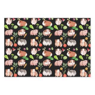 Guinea pigs   Flat Sheet Set of 3