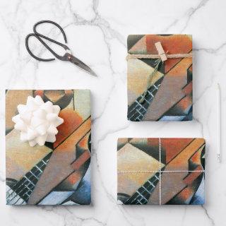 Guitar (Banjo) and Glasses, Juan Gris, Vintage Art  Sheets