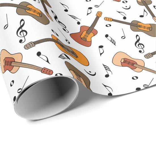 Guitar Music Notes Pattern