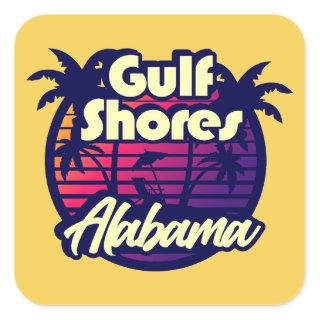 Gulf Shores Alabama Square Sticker