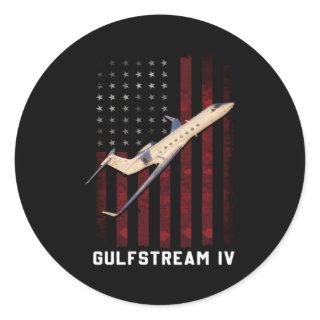 Gulfstream Iv Gulfstream 4 Gulfstream G Iv G4 Jet Classic Round Sticker