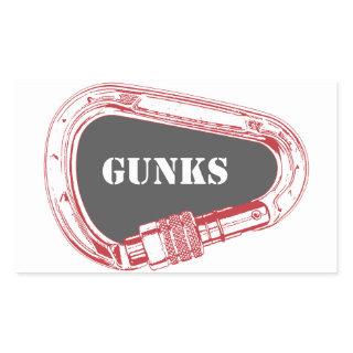 Gunks Climbing Carabiner Rectangular Sticker