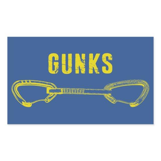Gunks Climbing Quickdraw Rectangular Sticker