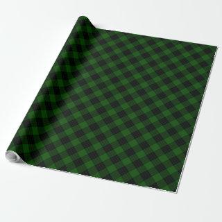 Gunn tartan green black plaid