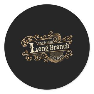 Gunsmoke Long Branch Saloon Tv Classic Round Sticker