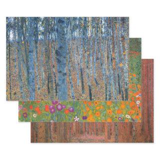 Gustav Klimt Beech Tree Forest Grove  Sheets