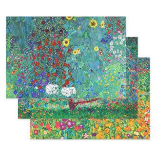 Gustav Klimt, Flowers and Blossoms  Sheets