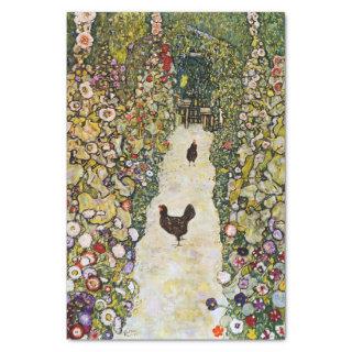 Gustav Klimt - Garden Path with Chickens Tissue Paper