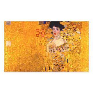Gustav Klimt Portrait of Adele Bloch Bauer Rectangular Sticker
