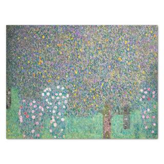 Gustav Klimt - Rosebushes under the Trees Tissue Paper