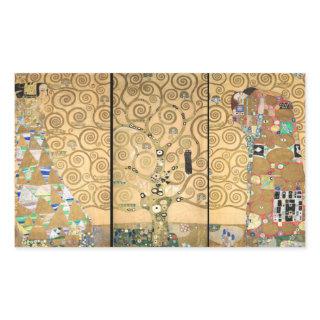 Gustav Klimt - Stoclet Frieze Tree of Life Rectangular Sticker