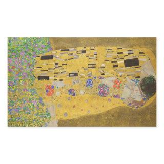 Gustav Klimt "The Kiss" Rectangular Sticker