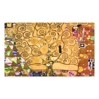 Gustav Klimt Tree of Life Rectangular Sticker