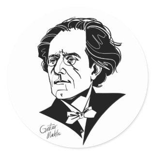 Gustav Mahler Classic Round Sticker
