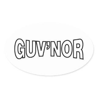 GUV'NOR OVAL STICKER