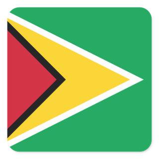 Guyana Flag Square Sticker