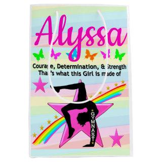 GYMNAST COURAGE AND STRENGTH MEDIUM GIFT BAG