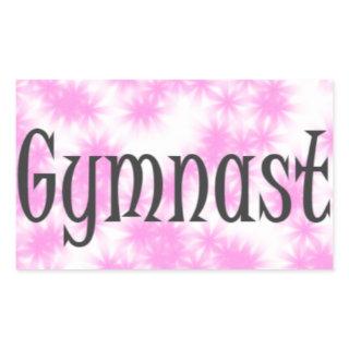 Gymnast Rectangular Sticker