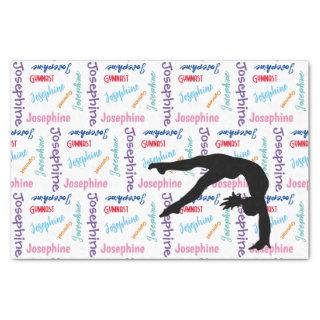 Gymnastics Dance Cheer Her Name & Sport All Over Tissue Paper