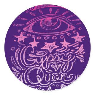 Gypsy Queen Classic Round Sticker