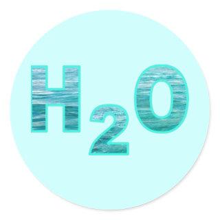H2O CLASSIC ROUND STICKER