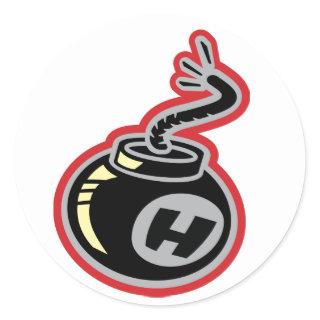 H-Bomb Classic Round Sticker