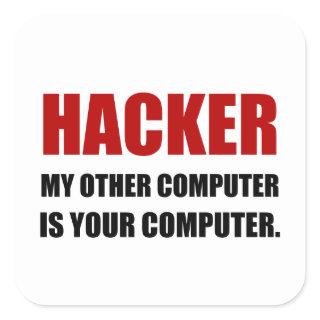 Hacker Other Your Computer Square Sticker