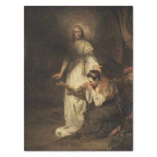 Hagar and the Angel (by Carel Fabritius) Tissue Paper
