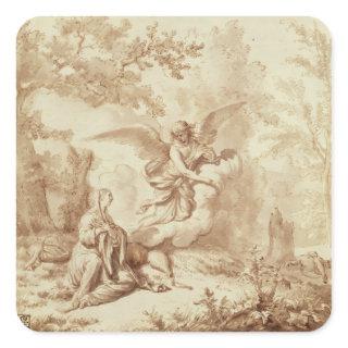 Hagar in the Wilderness Square Sticker