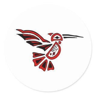 haida hummingbird classic round sticker