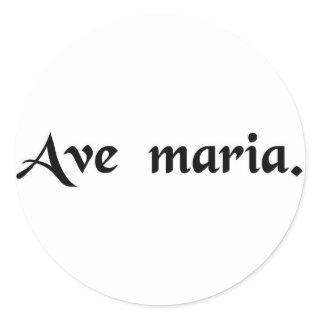Hail Mary Classic Round Sticker
