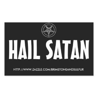 Hail Satan Rectangle sticker