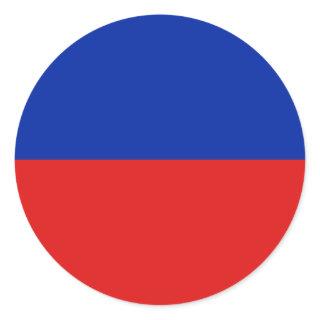 Haiti Fisheye Flag Sticker