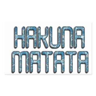 Hakuna Matata 3D Art Print Rectangular Sticker